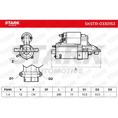 Anlasser Stark SKSTR-0330153 SKSTR-0330153 - foto 11