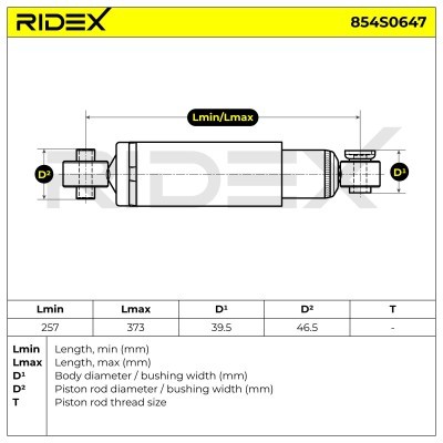 Stoßdämpfer RIDEX 854S0647 854S0647 - foto 5