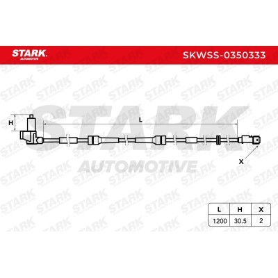 ABS Sensor Stark SKWSS-0350333 SKWSS-0350333 - foto 4