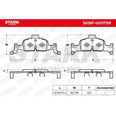 Bremsbeläge Satz Stark SKBP-0011799 SKBP-0011799 - foto 5