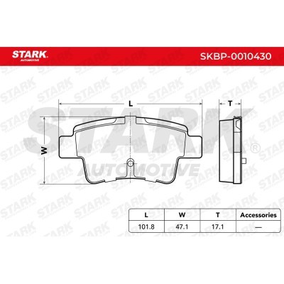 Bremsbeläge Satz Stark SKBP-0010430 SKBP-0010430 - foto 7