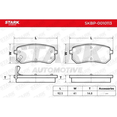 Bremsbeläge Satz Stark SKBP-0010113 SKBP-0010113 - foto 3