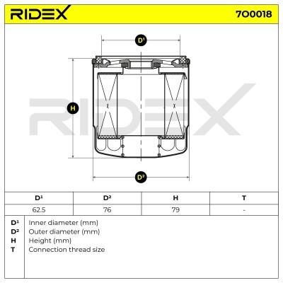 Ölfilter RIDEX 7O0018 7O0018 - foto 6