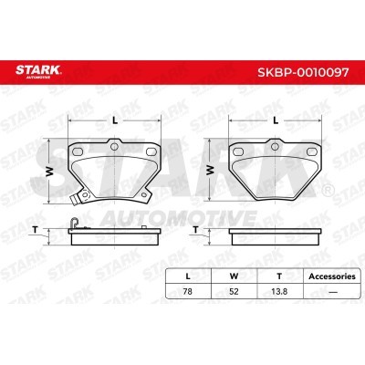 Bremsbeläge Satz Stark SKBP-0010097 SKBP-0010097 - foto 4