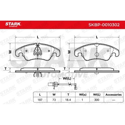 Bremsbeläge Satz Stark SKBP-0010302 SKBP-0010302 - foto 3