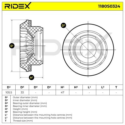 Stoßdämpferkissen Vorderachse RIDEX 1180S0324 1180S0324 - foto 5