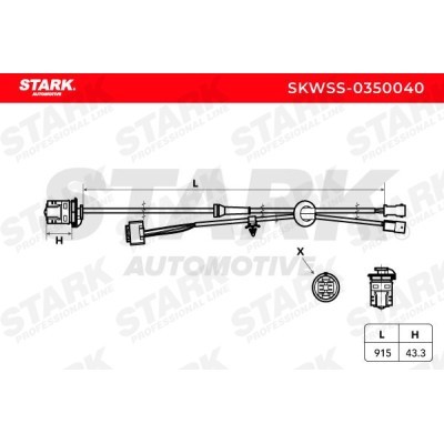 ABS Sensor Stark SKWSS-0350040 SKWSS-0350040 - foto 3