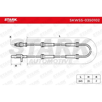 ABS Sensor Stark SKWSS-0350102 SKWSS-0350102 - foto 2