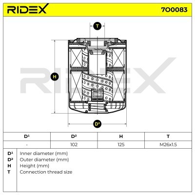 Ölfilter RIDEX 7O0083 7O0083 - foto 5