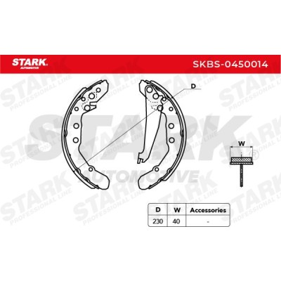 Bremsbeläge Satz Stark SKBS-0450014 SKBS-0450014 - foto 5