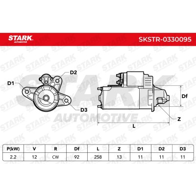 Anlasser Stark SKSTR-0330095 SKSTR-0330095 - foto 7