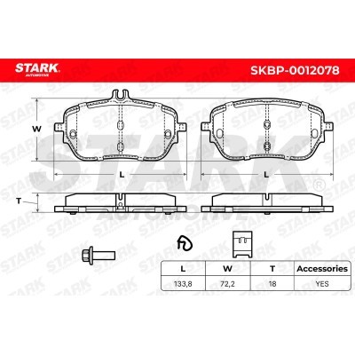 Bremsbeläge Satz Stark SKBP-0012078 SKBP-0012078 - foto 5