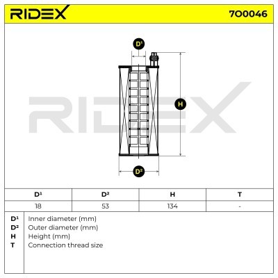 Ölfilter RIDEX 7O0046 7O0046 - foto 6