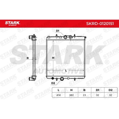Kühler, Motorkühlung Stark SKRD-0120151 SKRD-0120151 - foto 4