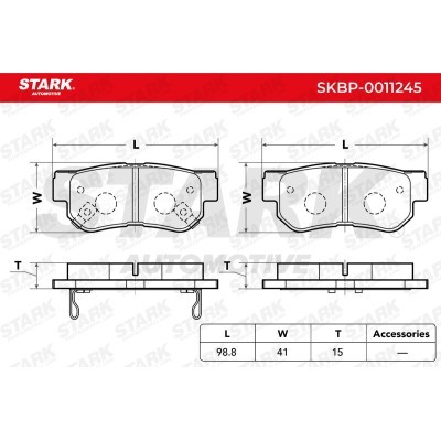 Bremsbeläge Satz Stark SKBP-0011245 SKBP-0011245 - foto 3