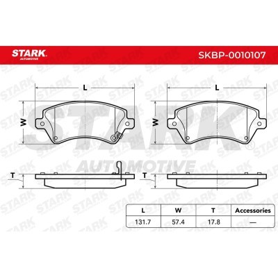 Bremsbeläge Satz Stark SKBP-0010107 SKBP-0010107 - foto 4