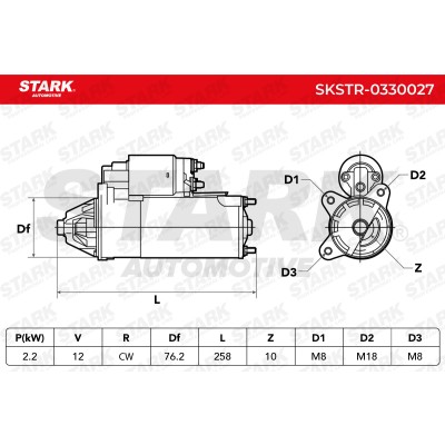 Anlasser Stark SKSTR-0330027 SKSTR-0330027 - foto 7