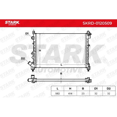 Kühler, Motorkühlung Stark SKRD-0120509 SKRD-0120509 - foto 5