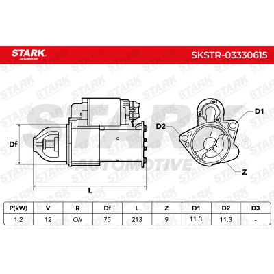 Anlasser Stark SKSTR-03330615 SKSTR-03330615 - foto 6