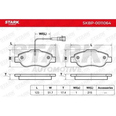Bremsbeläge Satz Stark SKBP-0011064 SKBP-0011064 - foto 3