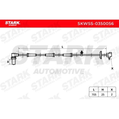 ABS Sensor Stark SKWSS-0350056 SKWSS-0350056 - foto 3