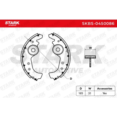 Bremsbeläge Satz Stark SKBS-0450086 SKBS-0450086 - foto 5