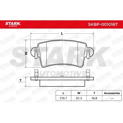 Bremsbeläge Satz Stark SKBP-0010167 SKBP-0010167 - foto 3