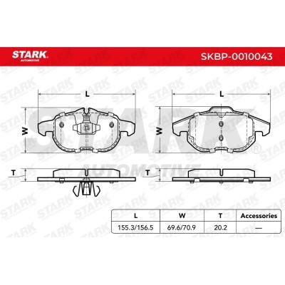 Bremsbeläge Satz Stark SKBP-0010043 SKBP-0010043 - foto 4