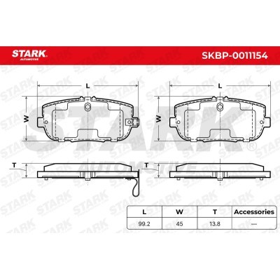 Bremsbeläge Satz Stark SKBP-0011154 SKBP-0011154 - foto 4