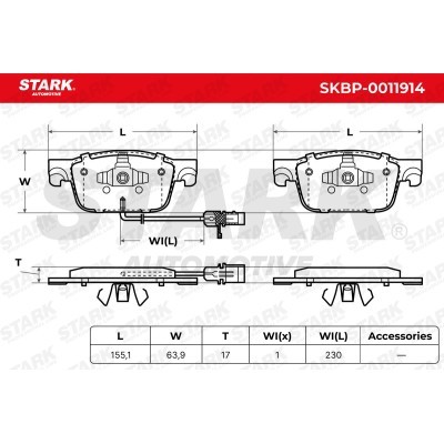 Bremsbeläge Satz Stark SKBP-0011914 SKBP-0011914 - foto 6