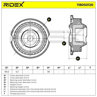 Stoßdämpferkissen Vorderachse RIDEX 1180S0120 1180S0120 - foto 4