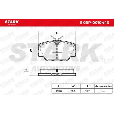 Bremsbeläge Satz Stark SKBP-0010443 SKBP-0010443 - foto 7