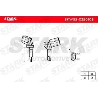 ABS Sensor Stark SKWSS-0350108 SKWSS-0350108 - foto 3