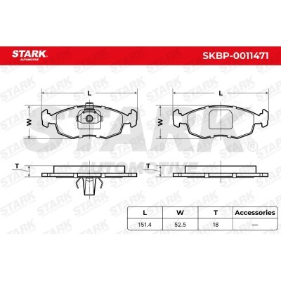 Bremsbeläge Satz Stark SKBP-0011471 SKBP-0011471 - foto 5
