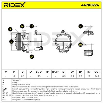 Kompressor, Klimaanlage BMW Z3 Roadster (E36) 447K0224 - foto 7