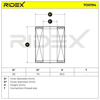 Ölfilter RIDEX 7O0194 7O0194 - foto 5