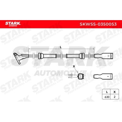 ABS Sensor Stark SKWSS-0350053 SKWSS-0350053 - foto 4