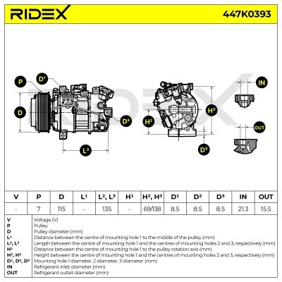 Kompressor, Klimaanlage RENAULT 447K0393 - foto 12