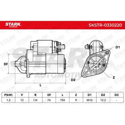 Anlasser Stark SKSTR-0330220 SKSTR-0330220 - foto 7
