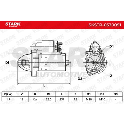 Anlasser Stark SKSTR-0330091 SKSTR-0330091 - foto 7