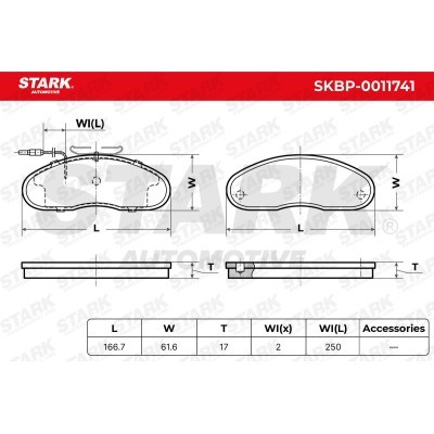 Bremsbeläge Satz Stark SKBP-0011741 SKBP-0011741 - foto 5