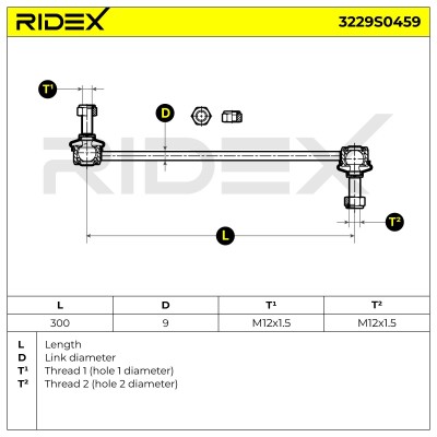 Stabilisator Stange RIDEX 3229S0459 3229S0459 - foto 6