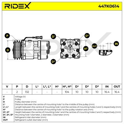 Kompressor, Klimaanlage RENAULT TRUCKS MAGNUM MAGNUM 447K0614 - foto 5