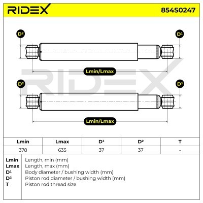 Stoßdämpfer RIDEX 854S0247 854S0247 - foto 4