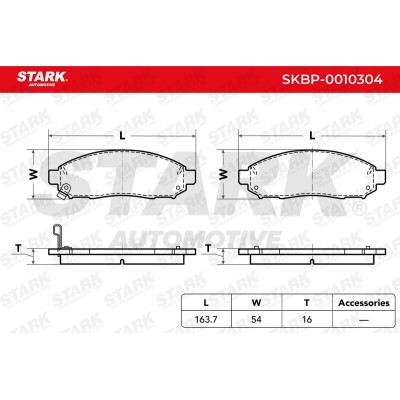 Bremsbeläge Satz Stark SKBP-0010304 SKBP-0010304 - foto 3