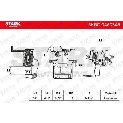 Bremssattel Stark SKBC-0460348 SKBC-0460348 - foto 5