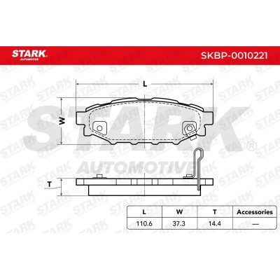 Bremsbeläge Satz Stark SKBP-0010221 SKBP-0010221 - foto 4