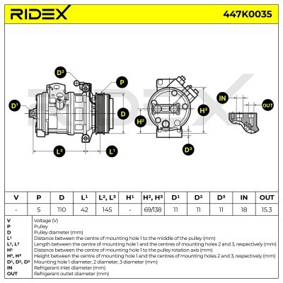 Kompressor, Klimaanlage BMW X5 (E53) 447K0035 - foto 3
