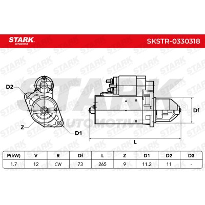 Anlasser Stark SKSTR-0330318 SKSTR-0330318 - foto 7