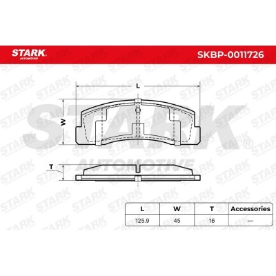 Bremsbeläge Satz Stark SKBP-0011726 SKBP-0011726 - foto 5
